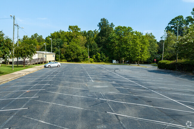 Idlewild Elementary School parking lot in Charlotte, NC.
