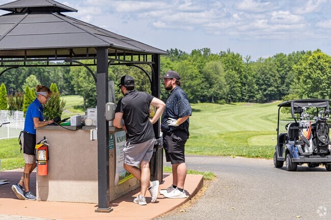 Grab a snack and a drink on the turn at Knob Hill Golf Course in Manalapan Township.