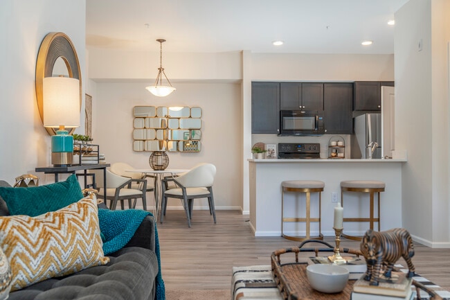 Model Living Room + Dining Room + Kitchen