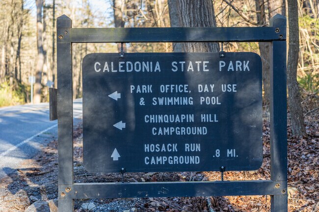 Caledonia State Park offers a swimming pool in the Summer.
