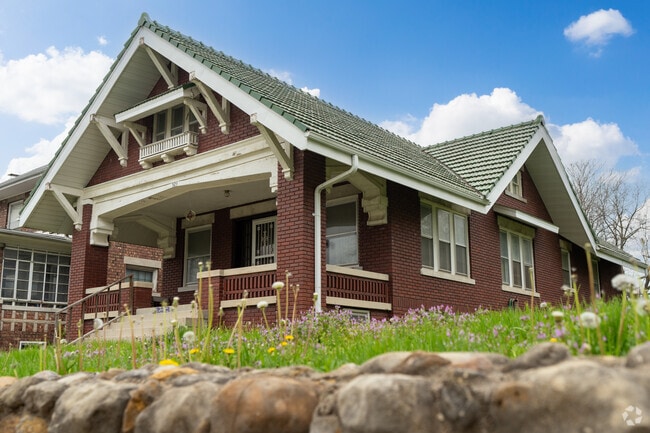 Unique cottages line the tightly packed streets of downtown Moberly.