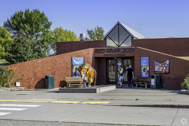 The Red River Zoo has cold weather type animals, just a short drive east of Village West.