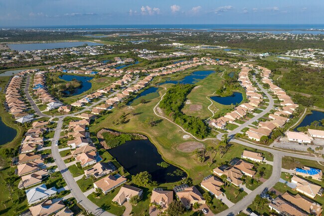 Many of the homes in Oyster Creek are right on the golf course in East Englewood.