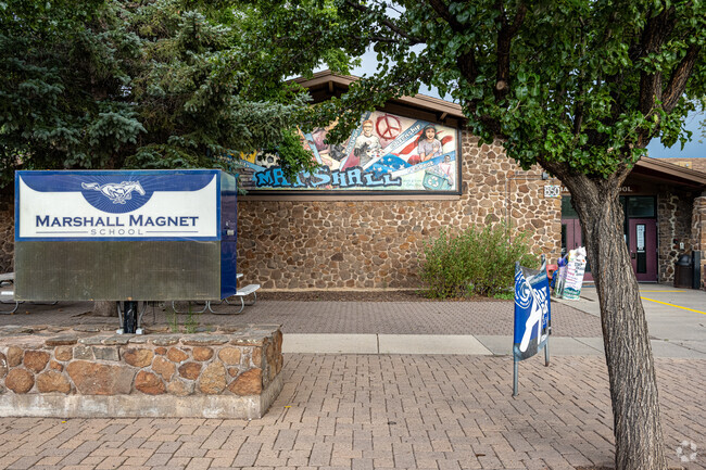 Eva Marshall Elementary School in Flagstaff has a colorful mural to greet all visitors.