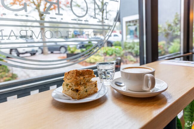 Recharge with a latte at Morse Coffee Co. after a stroll through Foothills Park.