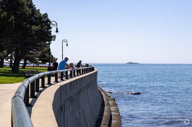 Take in the views of the open ocean at Red Rock Park in Downtown Lynn.
