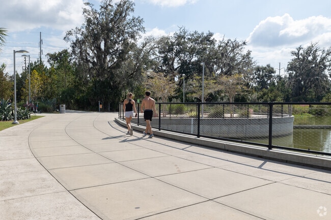 Depot Park in Springhill offers walking trails and waterfront views.