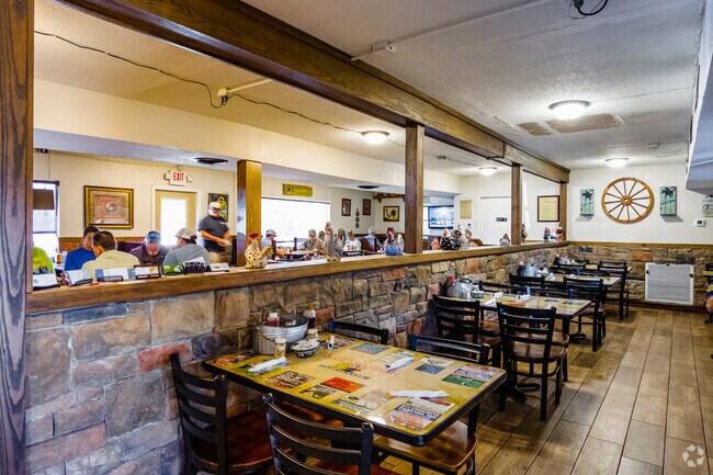 Interior of Greg’s Haystax a family-owned and operated diner that is known for its hospitality and heaping portions in Umatilla.