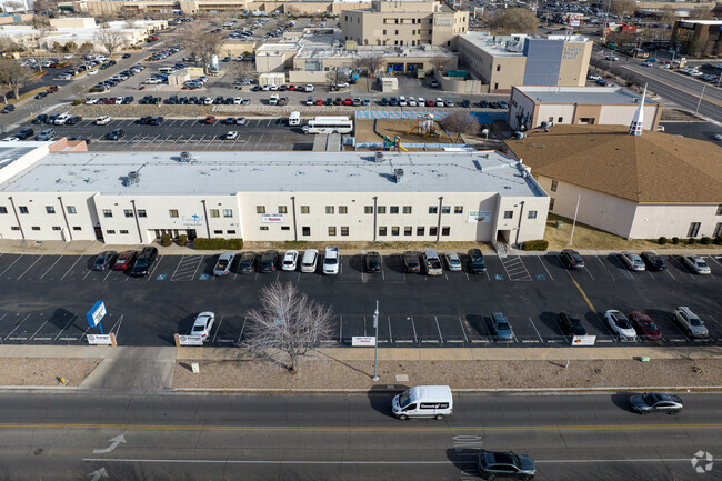 Birds eye view of ACES Technical Charter School.