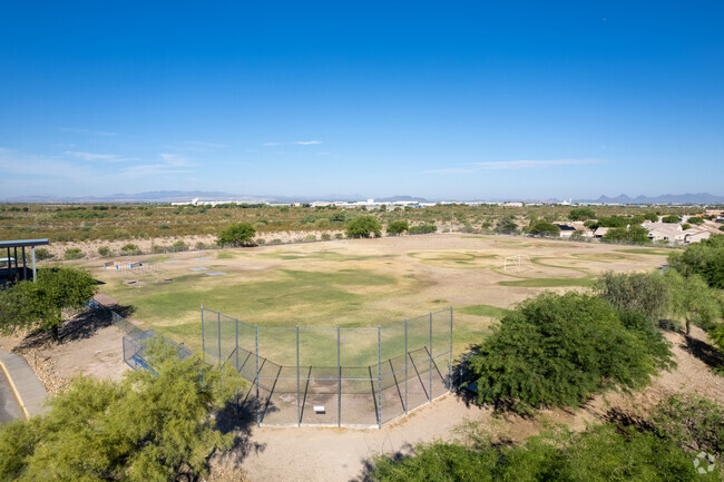 A large sports field for students at Cottonwood Elementary.