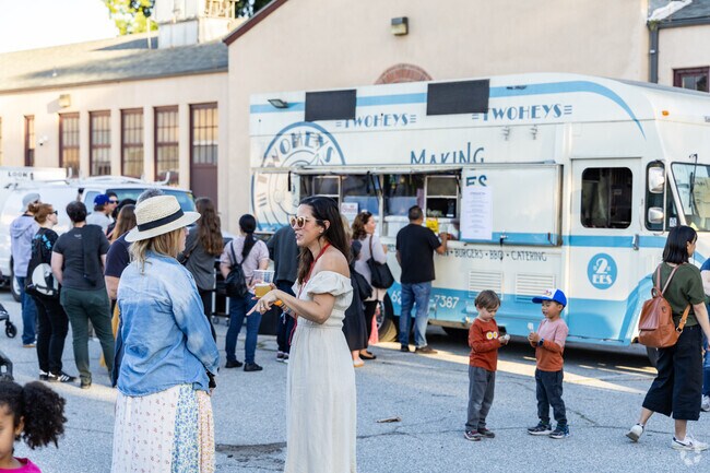 Enjoy the food trucks and hanging out with friends at the Eclectic in South Pasadena.
