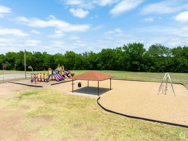 The playground at Life School Mountain Creek in Mountain View, has a shaded area.