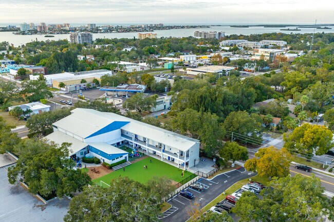 Clearwater Academy International is blocks away from the water.