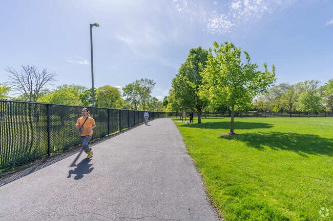 Residents love to work out at Yukich Field in Evergreen Park.