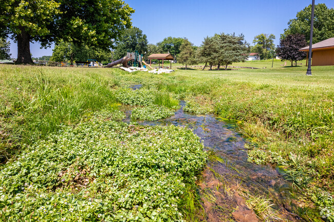 Visitors can enjoy the naturally flowing spring waters and Jordan Creek at Silver Springs Park.