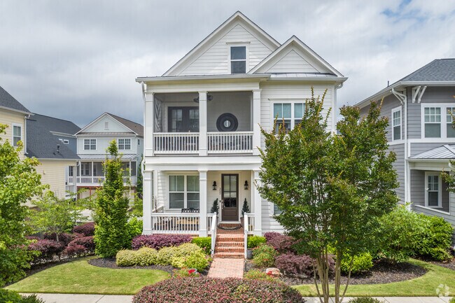 Southern elegance shines through newly built homes with pristine landscaping in Fort Hill-Roosevelt.