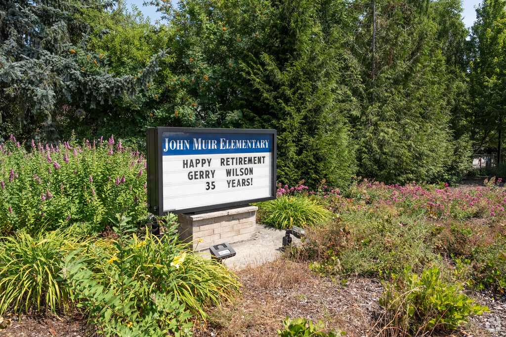 John Muir Elementary School serves students from preschool through sixth grade.