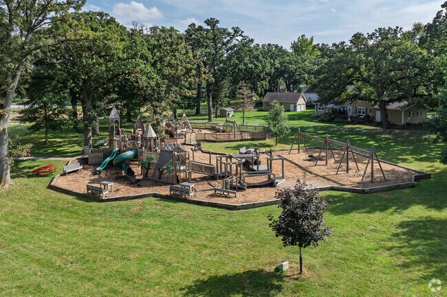 Twister Park has a wooden playground for younger Eldora residents to explore.