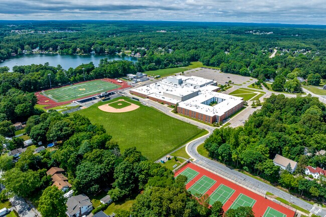 King Philip Regional High School in Wrentham boasts great education and impressive sports fields.