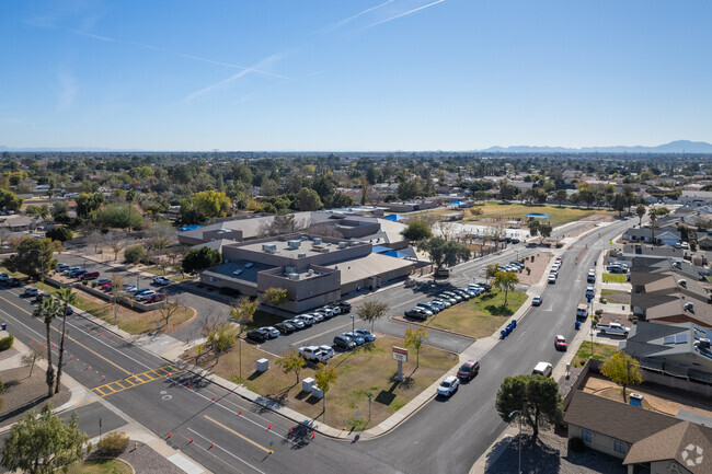 There is plenty of parking for staff members and visitors at Johnson Elementary in Mesa.
