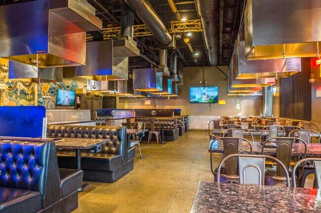 Each table inside K-Town Korean BBQ in Lents, OR has a separate cooking station.