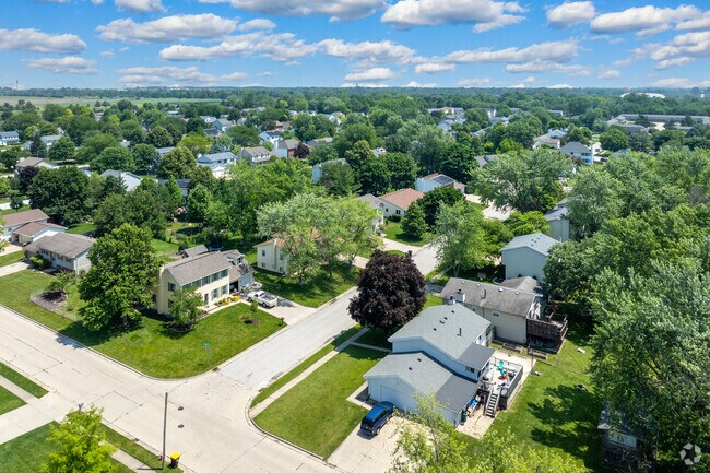 Parkside is a neighborhood in Normal with mature trees with large front and back yards.