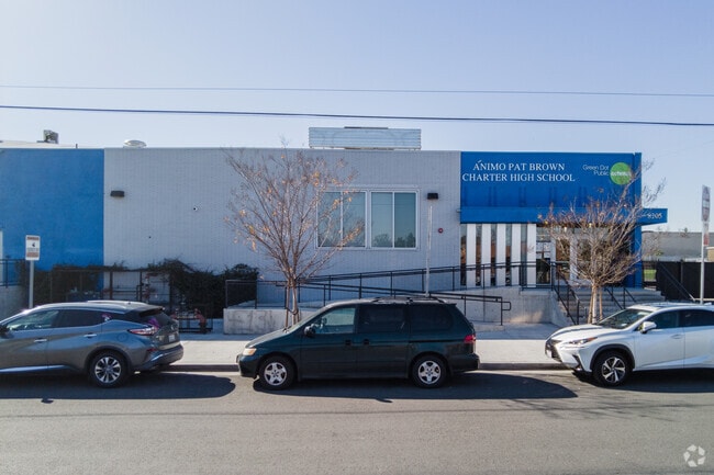 Animo Pat Brown Charter High School serves Florence-Graham and has a 22:1 student teacher ratio.