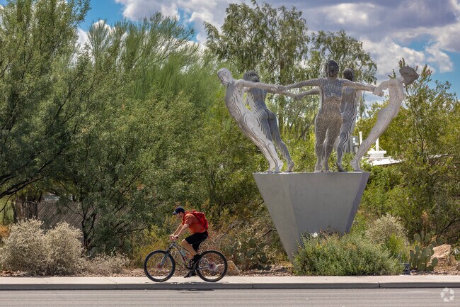 Artwork can be found throughout the Grant Road corridor in Balboa Heights.