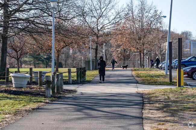 Take a stroll in Raritan Bay Waterfront Park's walking trails.