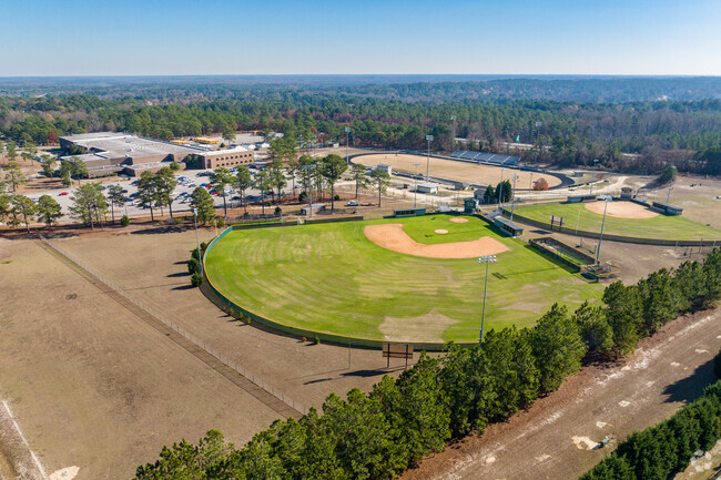 Check out the sports fields at Pine Forest High School.
