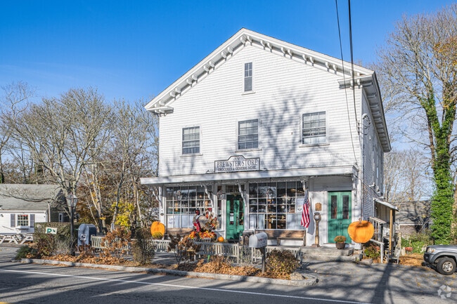 The Brewster Store is a local landmark dating to 1866 on Main Street.