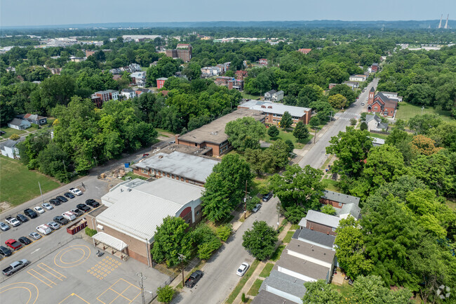 The Russell neighborhood, where Byck Elementary School is located, earns a B- grade from Niche.