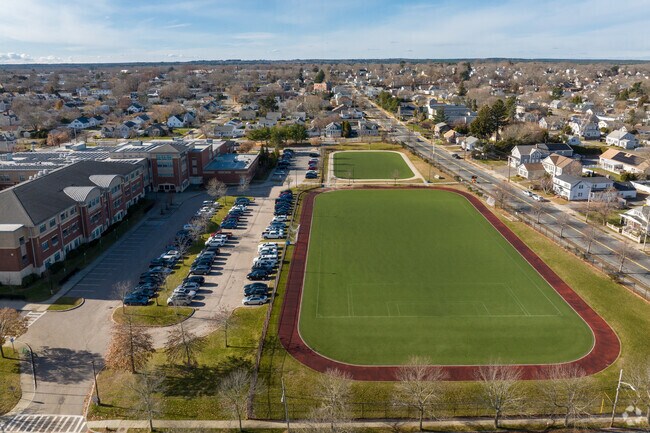 Students appreciate the athletic facilities at Normandin Middle School.