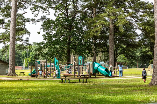 Kids in Hope love to climb the playset at Fair Park and enjoy the pool in the summer months.