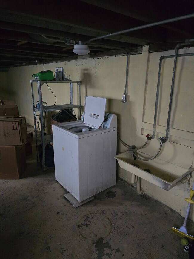 basement washing machine (also dryer)