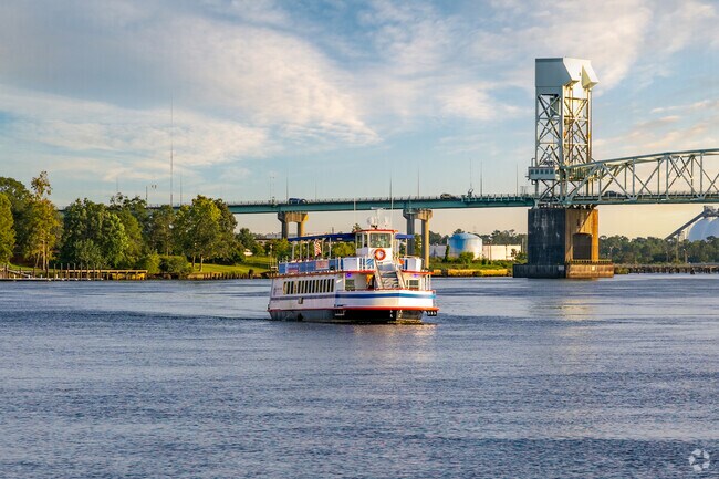 The Arrondale neighborhood sits alongside the Cape Fear River.