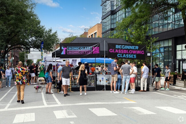 Taste of River North has a large variety of art vendors in addition to great eats.