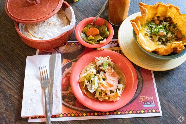 At Pepe’s Mexican Restaurant near Marquette Park, you can enjoy their delicious steak taco.