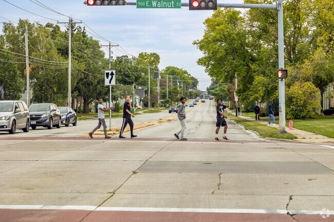 Nice weather brings Joannes Park residents outdoors to enjoy the community.