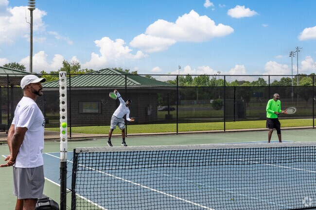 Bring the boys out for a quick game of tennis at Lovejoy Regional Park.