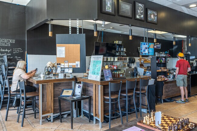 A great cup of coffee awaits at Smarty Pants Café near Nelson Lake.