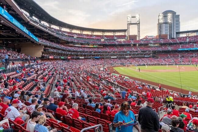 People from all over the area come for the highly anticipated Cardinals opening day.