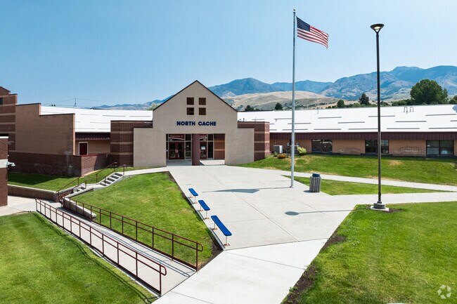 North Cache Middle School serves students in grades 7 and 8.
