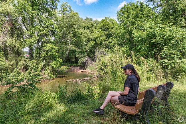 Brasstown residents head to Brasstown Creek to enjoy nature's beauty.