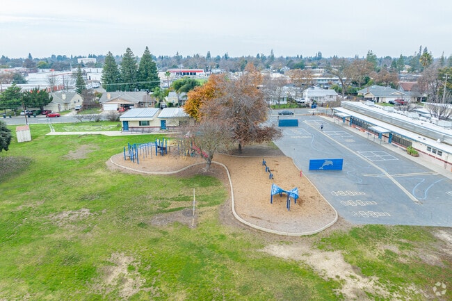 Play on the playground at Mary Deterding Elementary School.