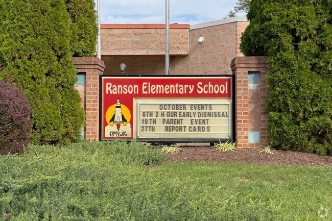 Ranson Elementary sits in the heart of town, and some residents can walk to school.