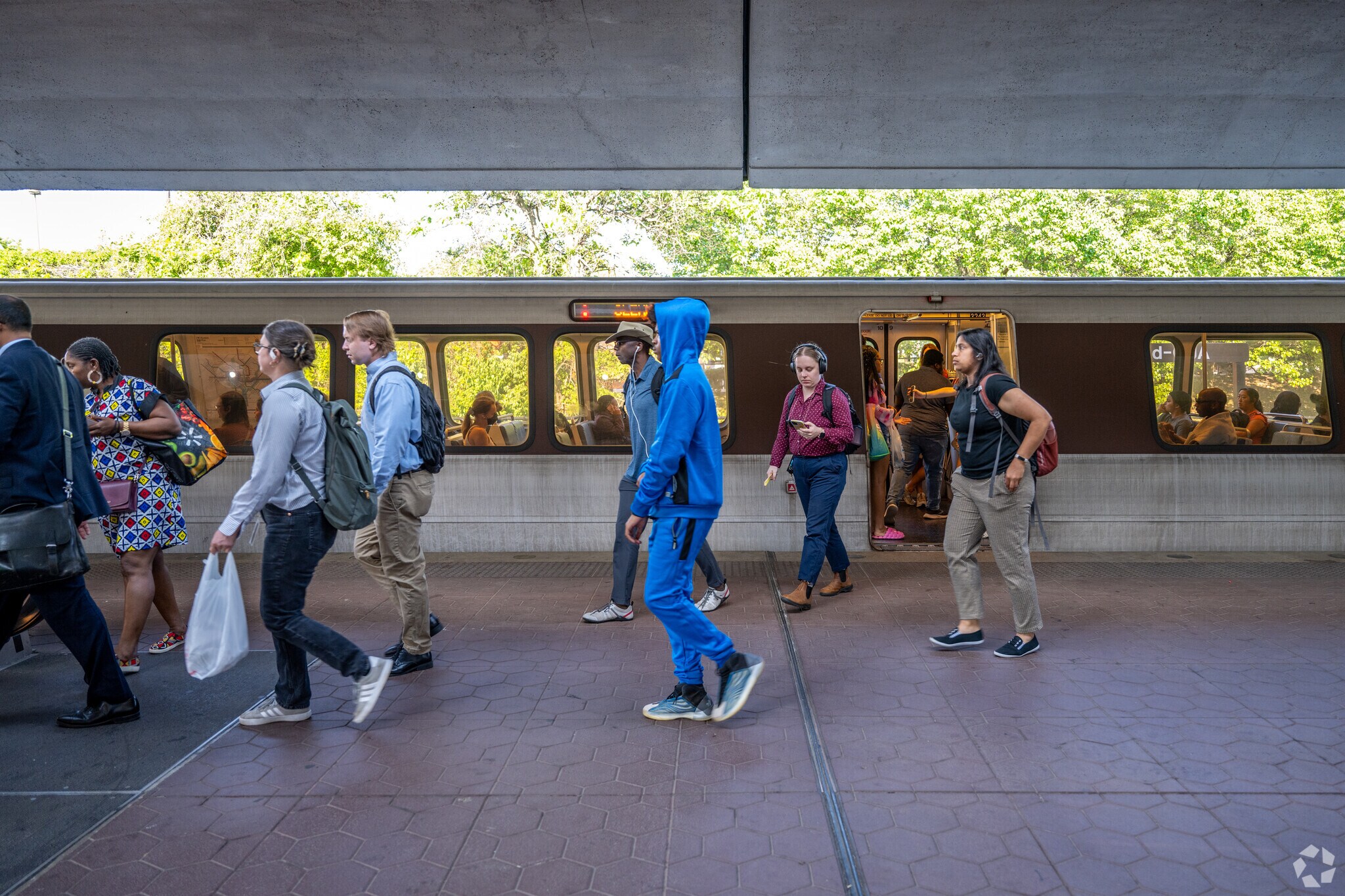 Brookland residents have easy access to DC's metro system which runs red line trains.