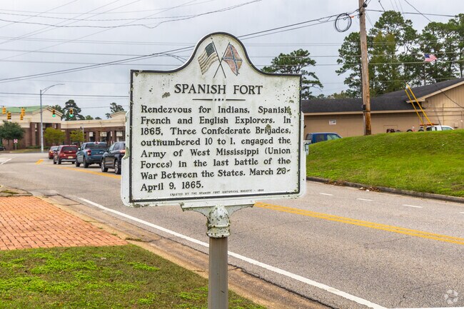 History lives on at Spanish Fort where it was a rendezvous for explorers.
