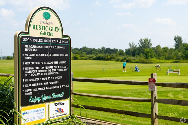 Rustic Glen Golf Club offers scenic fairways near Saline Township.