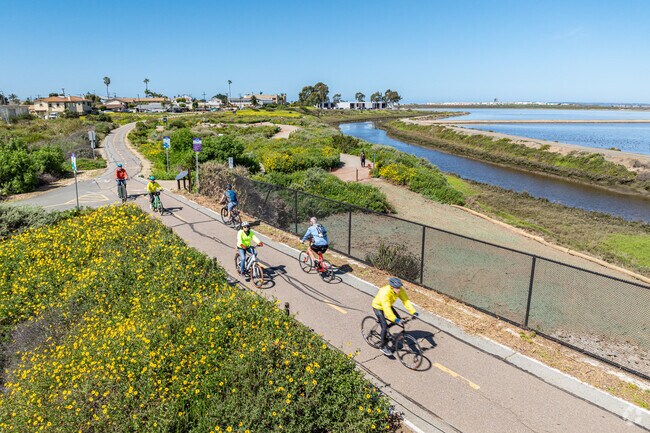 The Silver Strand is a popular bike route which passes just north of Nestor.
